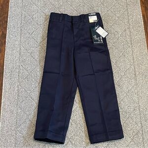 French Toast Pants Boys 6 Navy Blue School Wear Adjustable Waist No Wrinkle NWT